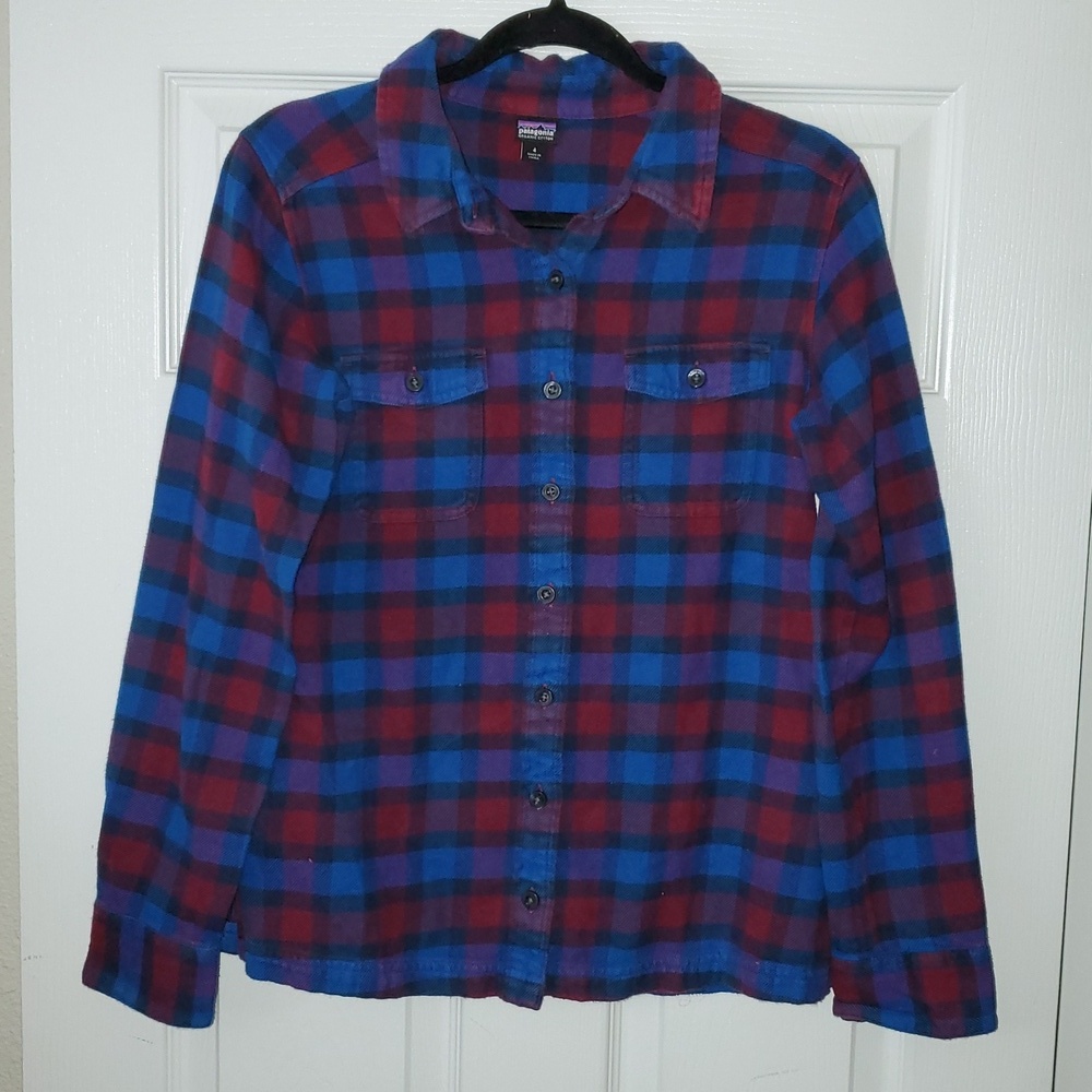 Patagonia Long-Sleeved Fjord Flannel Shirt Women's Size 4